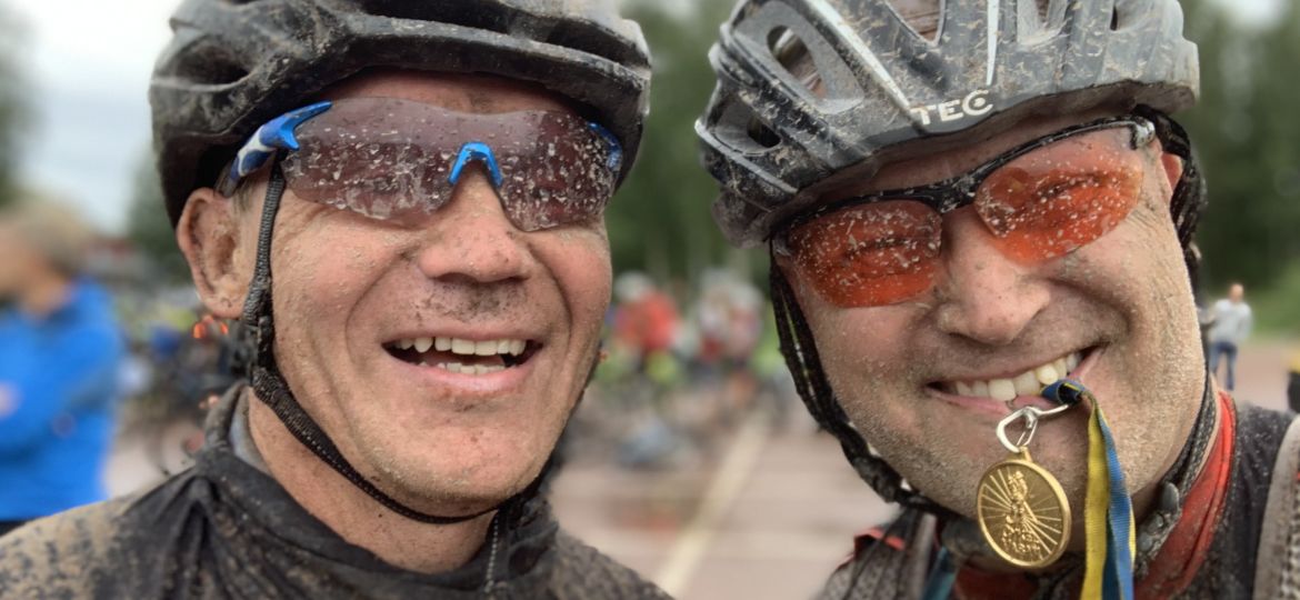 Pekka och Björn på Cykelvasan 2019